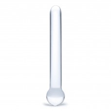 Стеклянный жезл с шаром Straight Glass Dildo - 17,8 см.