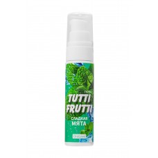 Гель-смазка Tutti-Frutti со вкусом сладкой мяты - 30 гр.