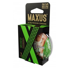 Презервативы в пластиковом кейсе MAXUS AIR Mixed - 3 шт.