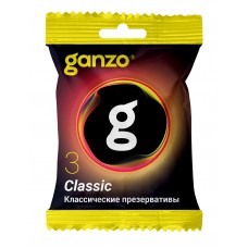 Классические презервативы Ganzo Classic в мягкой упаковке - 3 шт.
