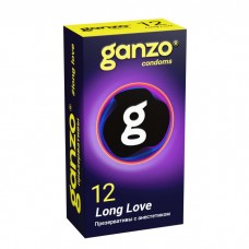 Презервативы с анестетиком для продления удовольствия Ganzo Long Love - 12 шт.