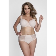 Бюстгальтер на косточках с мягкими чашками plus size и кружевом