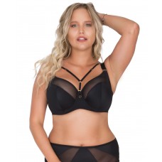 Бюстгальтер plus size с декоративными бретелями