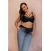 Бюстгальтер plus size с декоративными бретелями