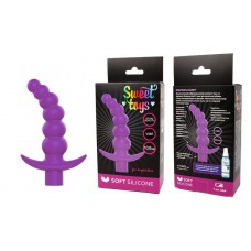 Фиолетовая вибрирующая анальная елочка Sweet Toys - 10,8 см.