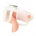 Белая клетка для пениса Silicone Small 2 in Cock Cage With Ball Divider