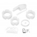 Белая клетка для пениса Silicone Small 2 in Cock Cage With Ball Divider