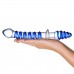 Двусторонний фаллоимитатор с анальной пробкой Mr. Swirly Dildo & Butt Plug - 25 см.