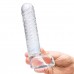 Прозрачный фаллоимитатор 8  Realistic Ribbed Glass Dildo - 20,3 см.