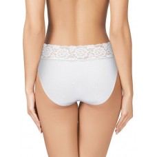 Высокие трусики-слипы с широкой кружевной оторочкой Dolce Micro