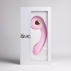 Розовый вибростимулятор точки G с нагревом Bendable Heating G-Spot Vibrator