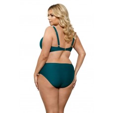 Раздельный купальник plus size с блестящими деталями на лифе