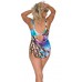 Слитный купальник с эффектным принтом