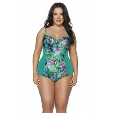 Совместный купальник Paradise с чашкой +size