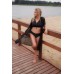 Пляжный бюстгальтер со шнуровкой