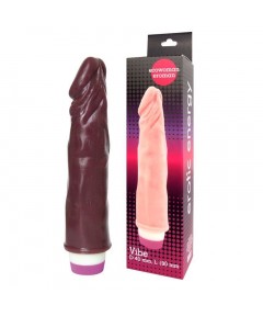 Вибратор Realistic Cock Vibe коричневого цвета - 21 см.