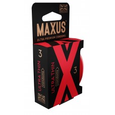 Ультратонкие презервативы в железном кейсе MAXUS Ultra Thin - 3 шт.