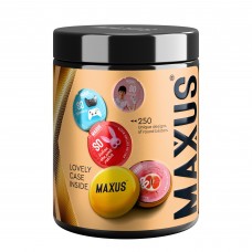 Точечные презервативы MAXUS 2000 Amazing Dots с железным кейсом - 15 шт.