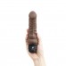 Коричневый вибратор-реалистик 6  Realistic Vibrator - 17 см.