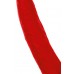 Красная насадка на пенис для двойного проникновения Black&Red - 16,5 см.
