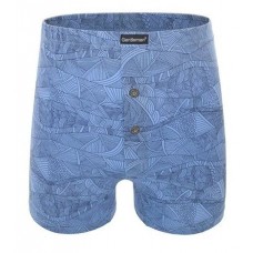 Хлопковые трусы-боксеры свободного кроя с фантазийным принтом