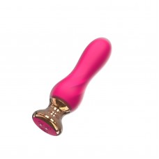 Розовый мини-вибратор Mini Vibrator с пультом ДУ - 12,5 см.