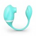 Мятный вакуумный вибростимулятор Tadpole Vibrating Dual Stimulation с виброхвостиком
