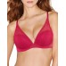 Бюстгальтер с гладкими формованными чашками и кружевом