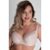 Бюстгальтер на косточках с шитыми чашками из ткани с тиснением