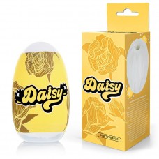 Белый нереалистичный мастурбатор в форме бутона цветка Daisy