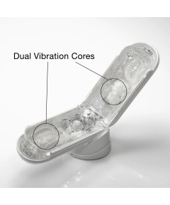 Белый мастурбатор Tenga Flip Zero Gravity с вибрацией
