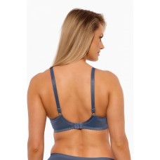 Бюстгальтер Keto цвета деним с чашками на тонком поролоне